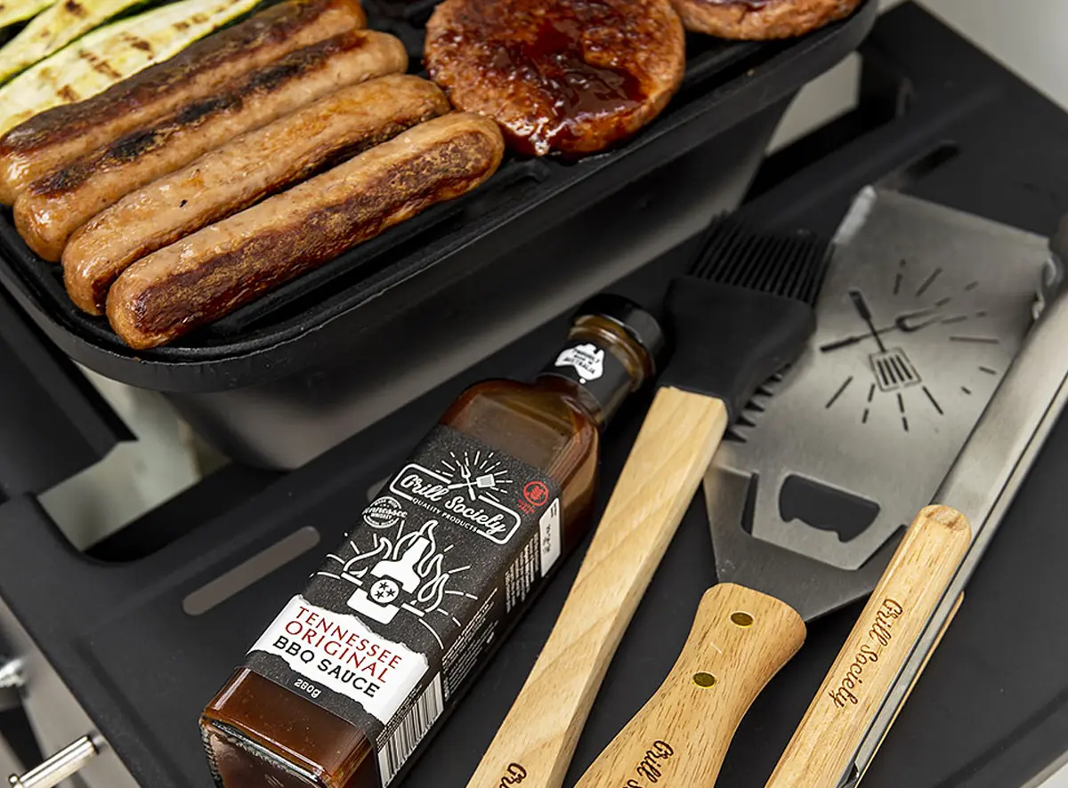 3 Piece Tool Set on Barbecue