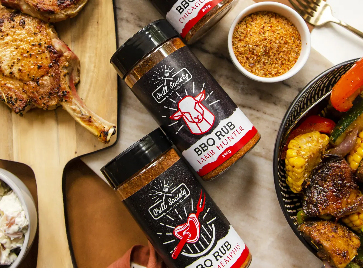 BBQ Rub Set items presented well