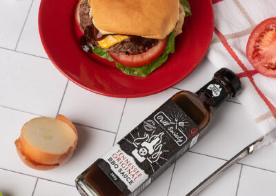 Burger with BBQ Sauce