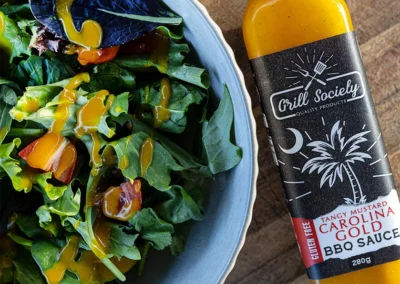 Carolina Gold BBQ Sauce with Salad