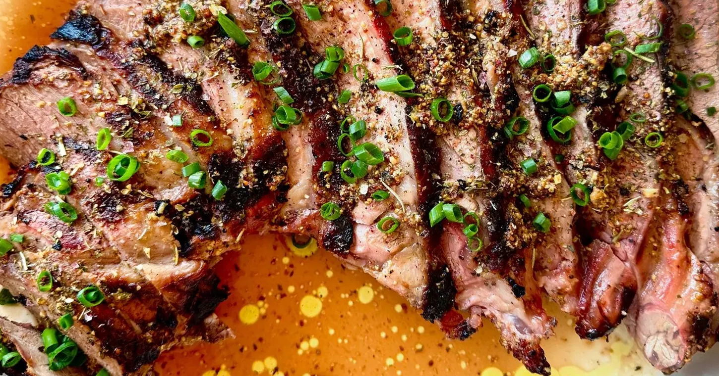 GRILLED BUTTERFLIED LAMB LEG