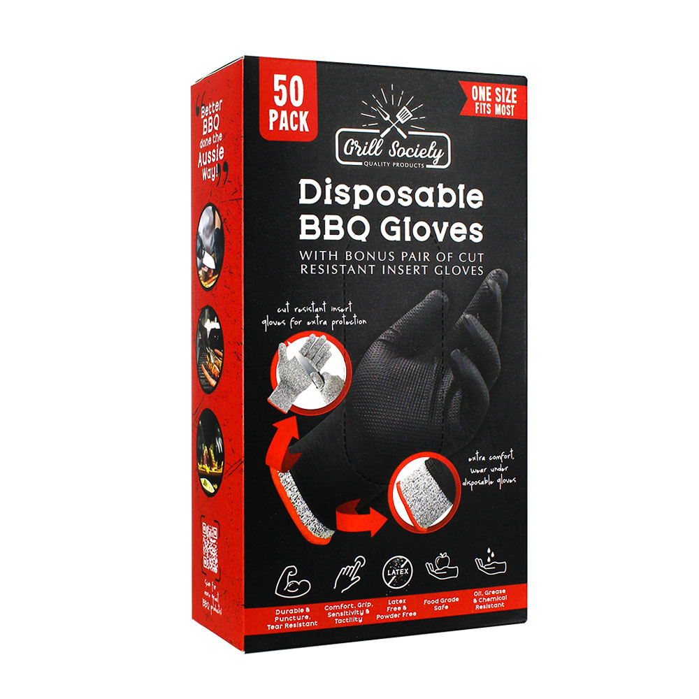 Grill Society Disposable BBQ Gloves