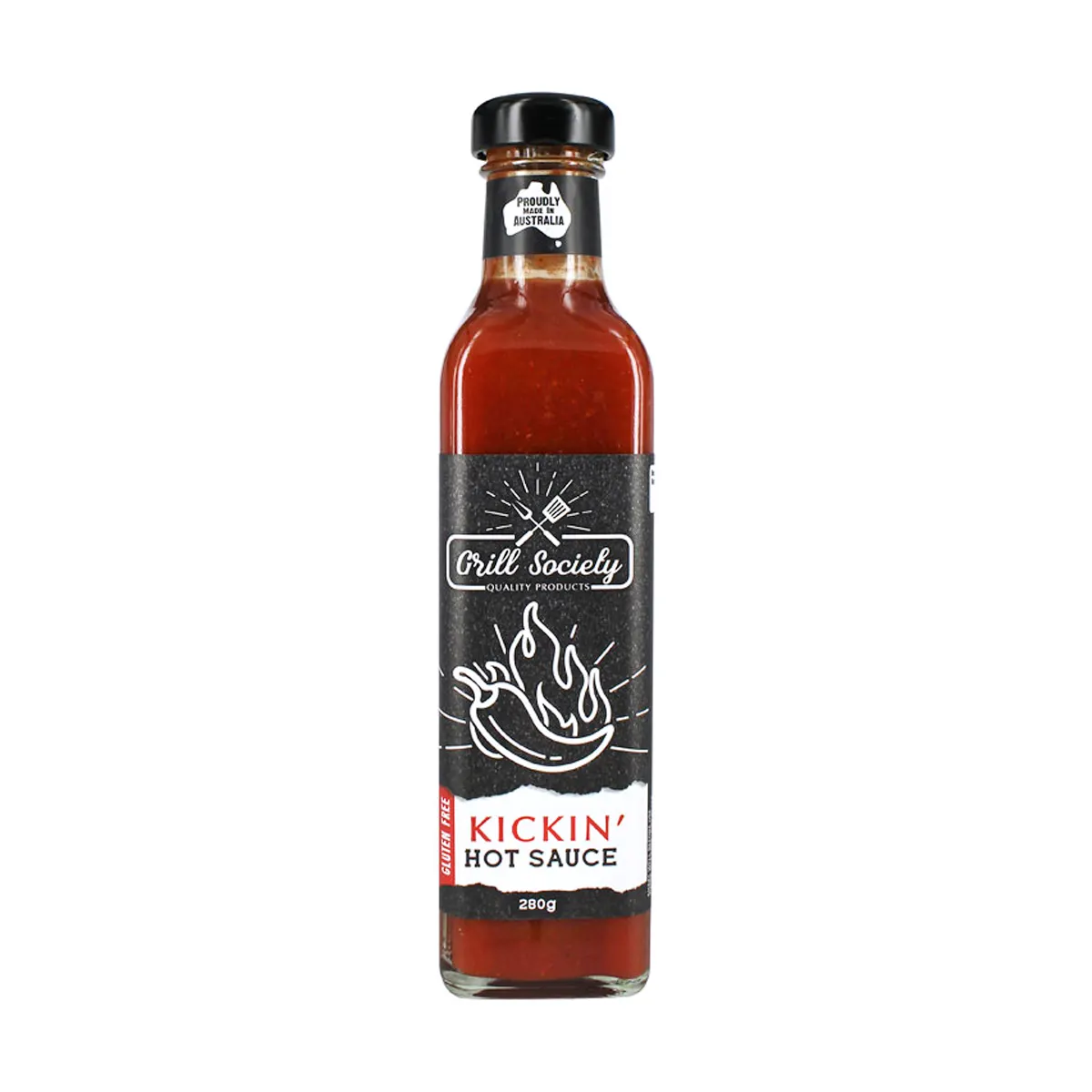 Grill Society Kickin' Hot Sauce Bottle