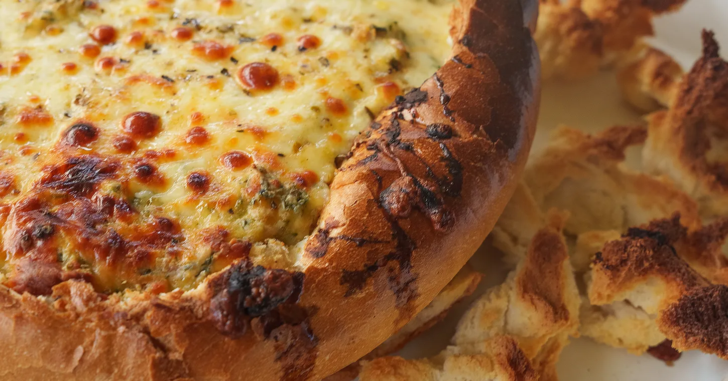 HONEY SPINACH COB LOAF
