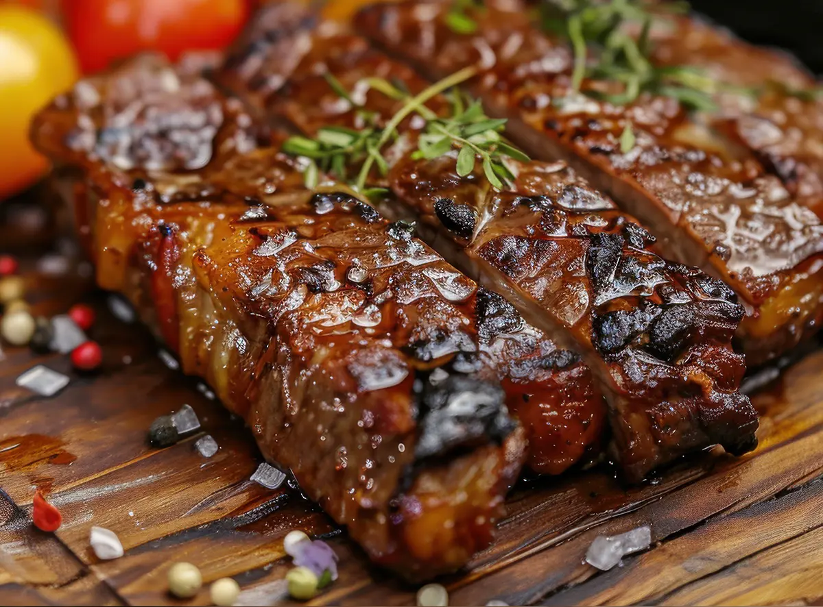 Juicy Grilled Beef Ribs