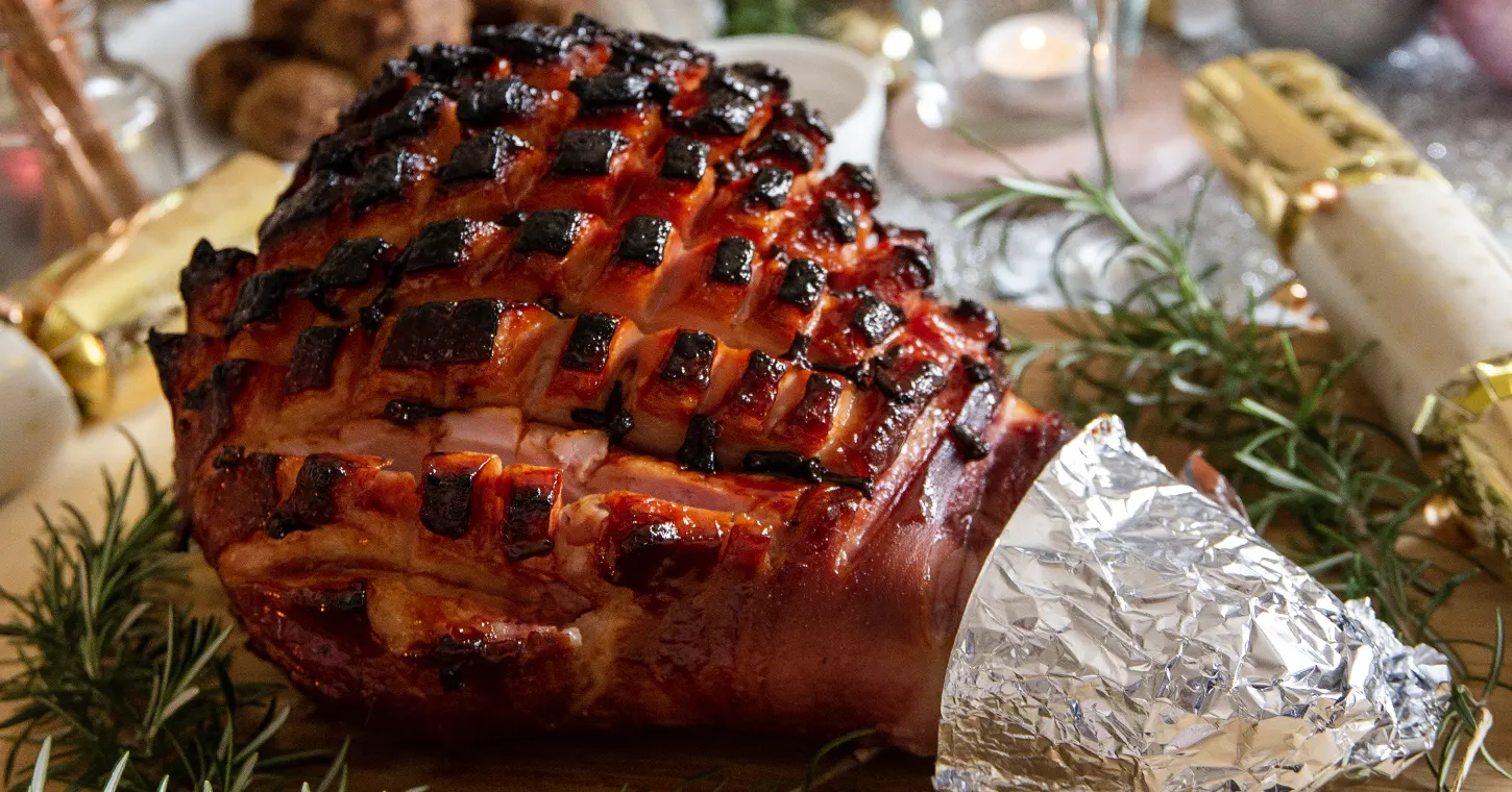 Sweet Honey Sauce Christmas Ham